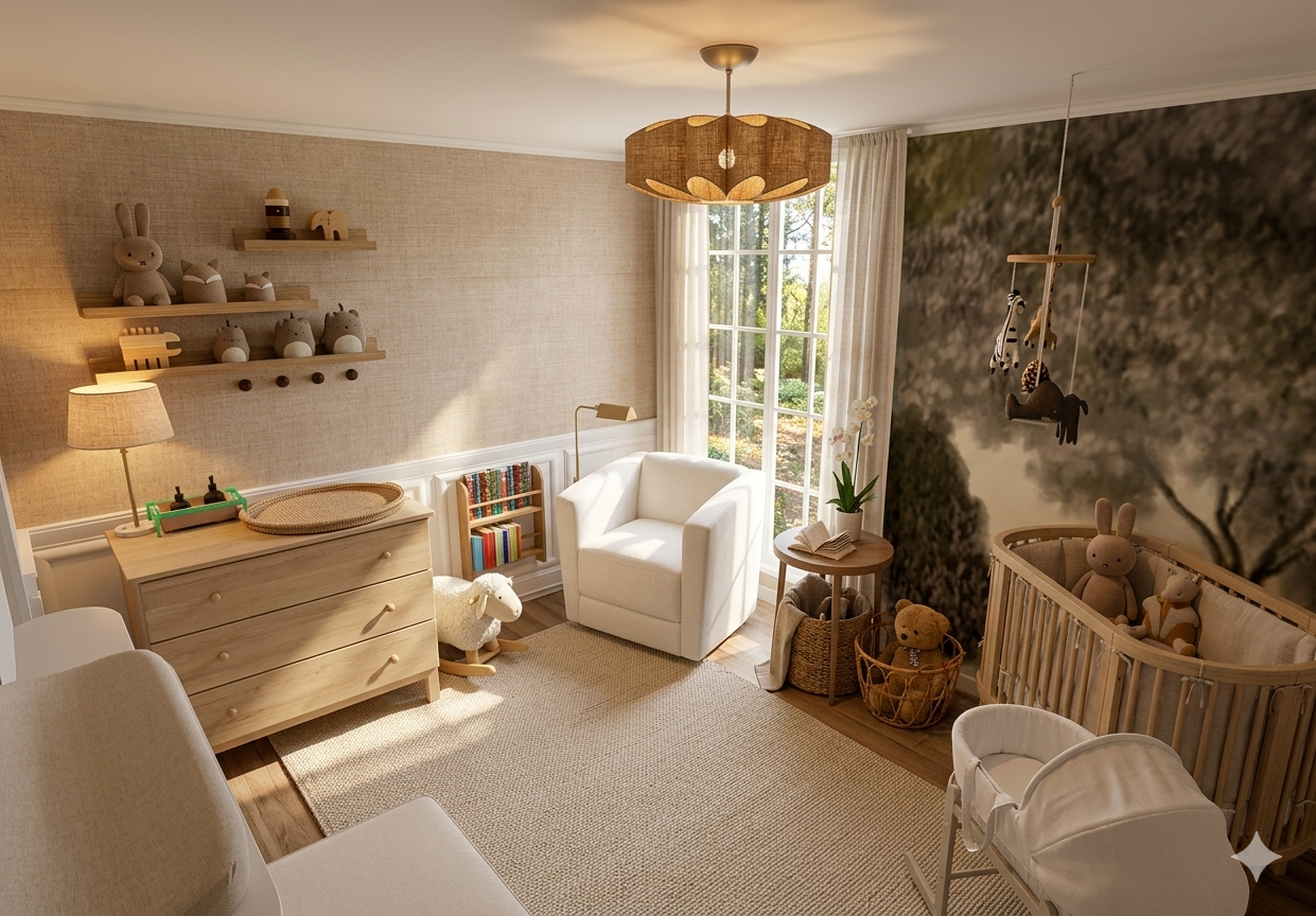 Détail des matières et textures — palette chaleureuse